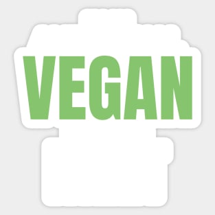 Funny Anti social Vegan design Sticker